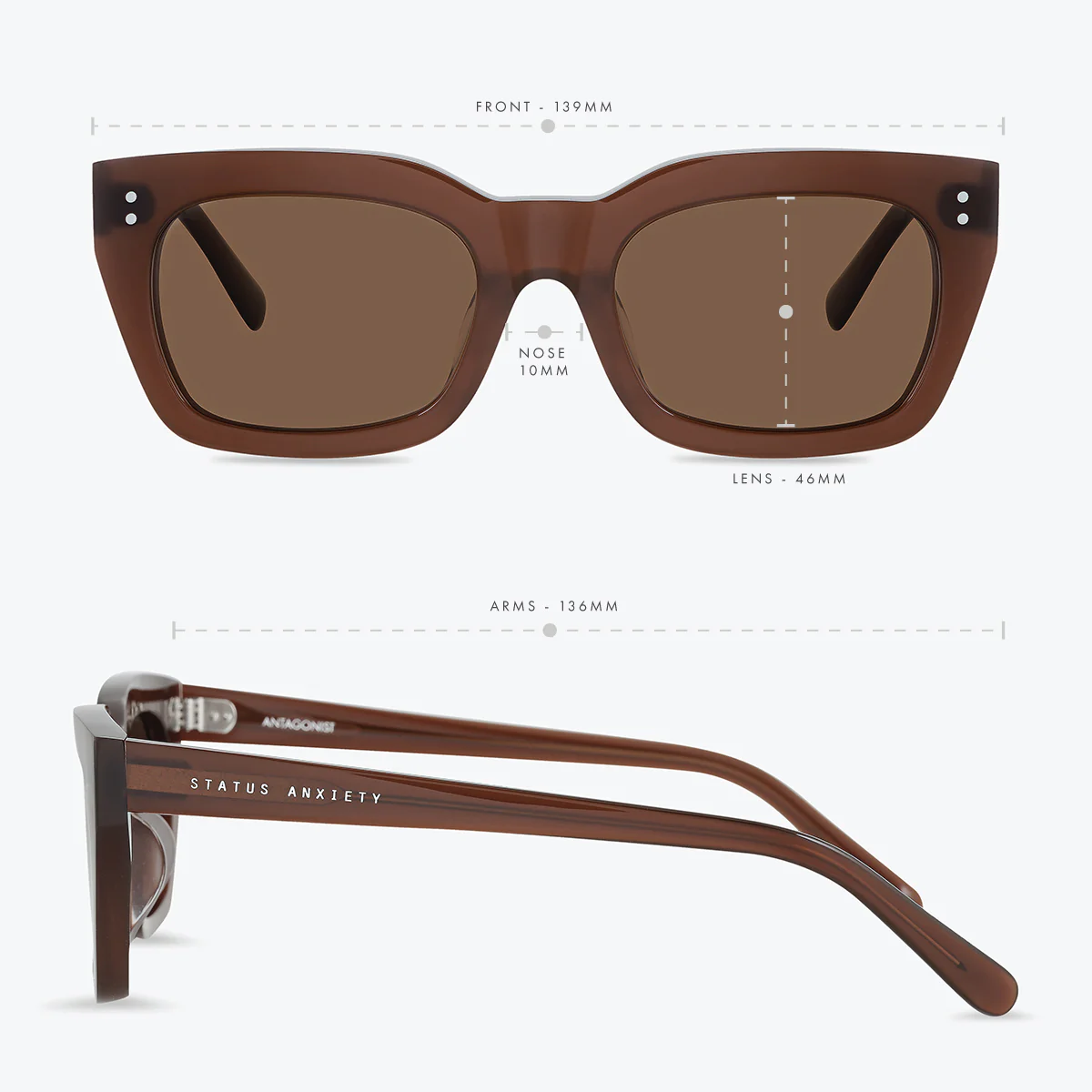 Antagonist Sunglasses - Brown - Image 6