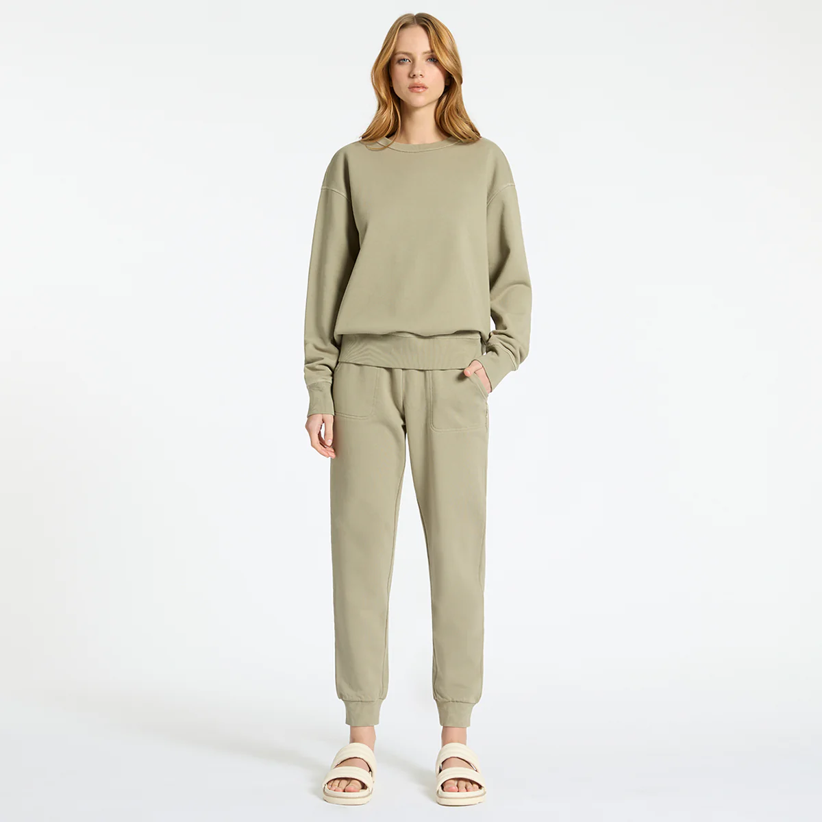 As You Wake - Women's Track Pant / Washed Sage - Image 2