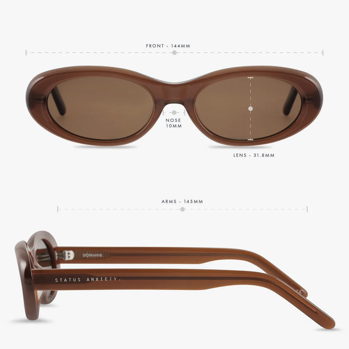 Dopamine Sunglasses - Brown - Image 6