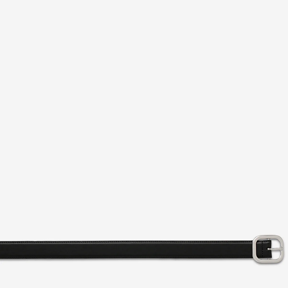 Falling Quiet Belt - Black Nappa/Silver - Image 5