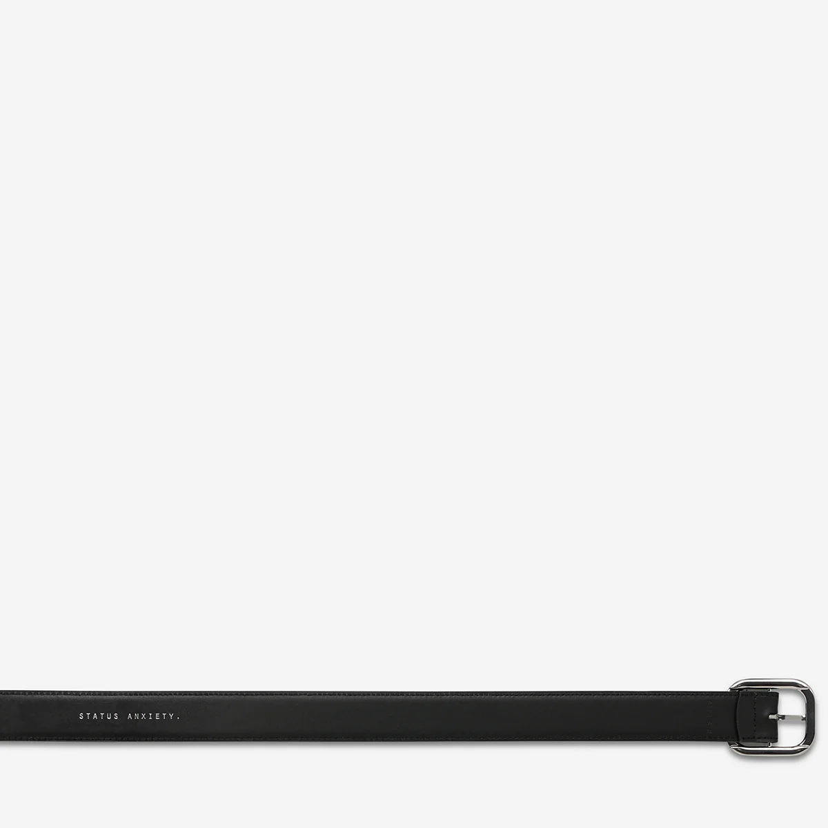 Falling Quiet Belt - Black Nappa/Silver - Image 6