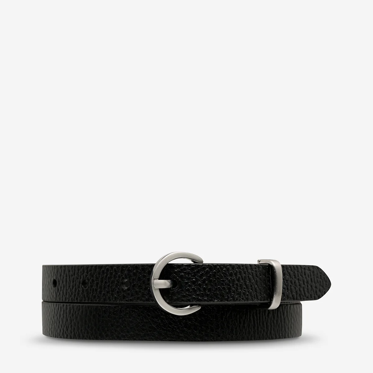Happens All The Time Belt - Black/Silver