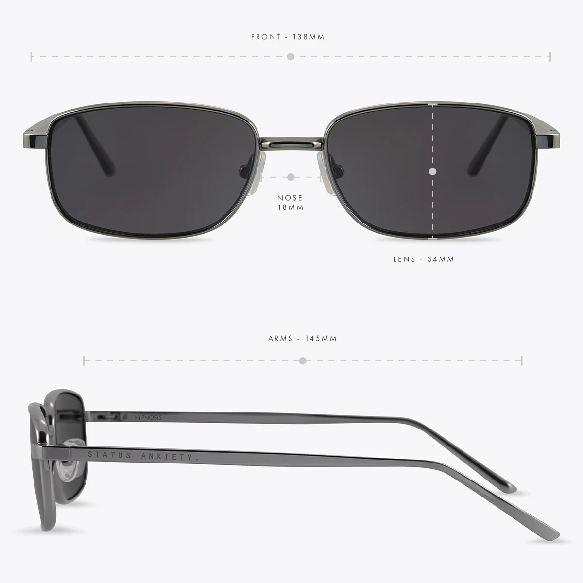 Hypnosis Sunglasses - Gunmetal - Image 6