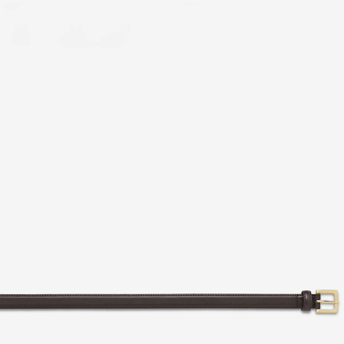 In Your Eyes Belt - Choc Nappa/Gold - Image 5
