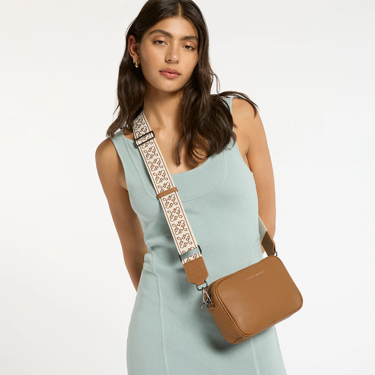 Jacquard Strap Medium - Camel - Image 6