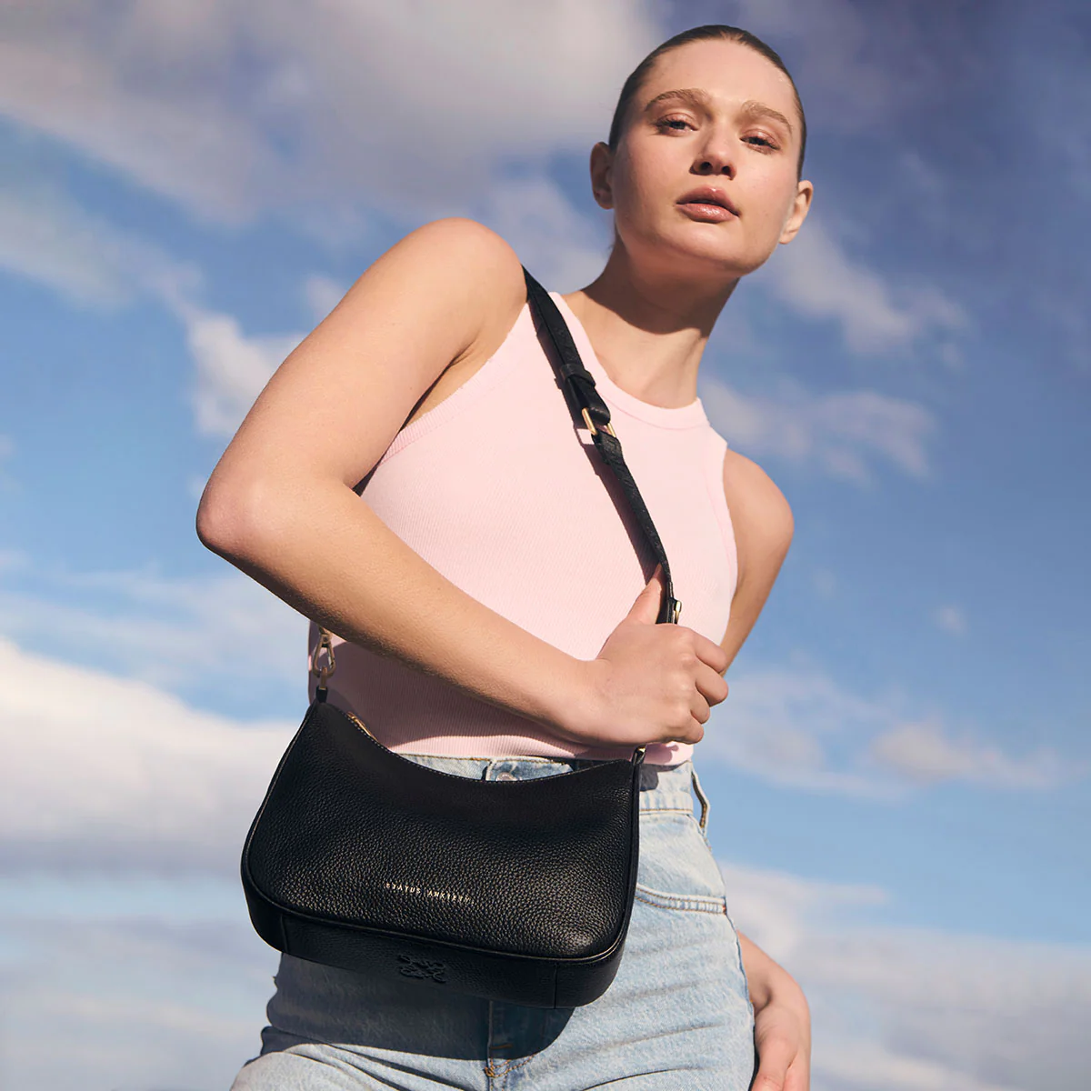 Look Both Ways Bag - Black/Brushed Gold - Image 9
