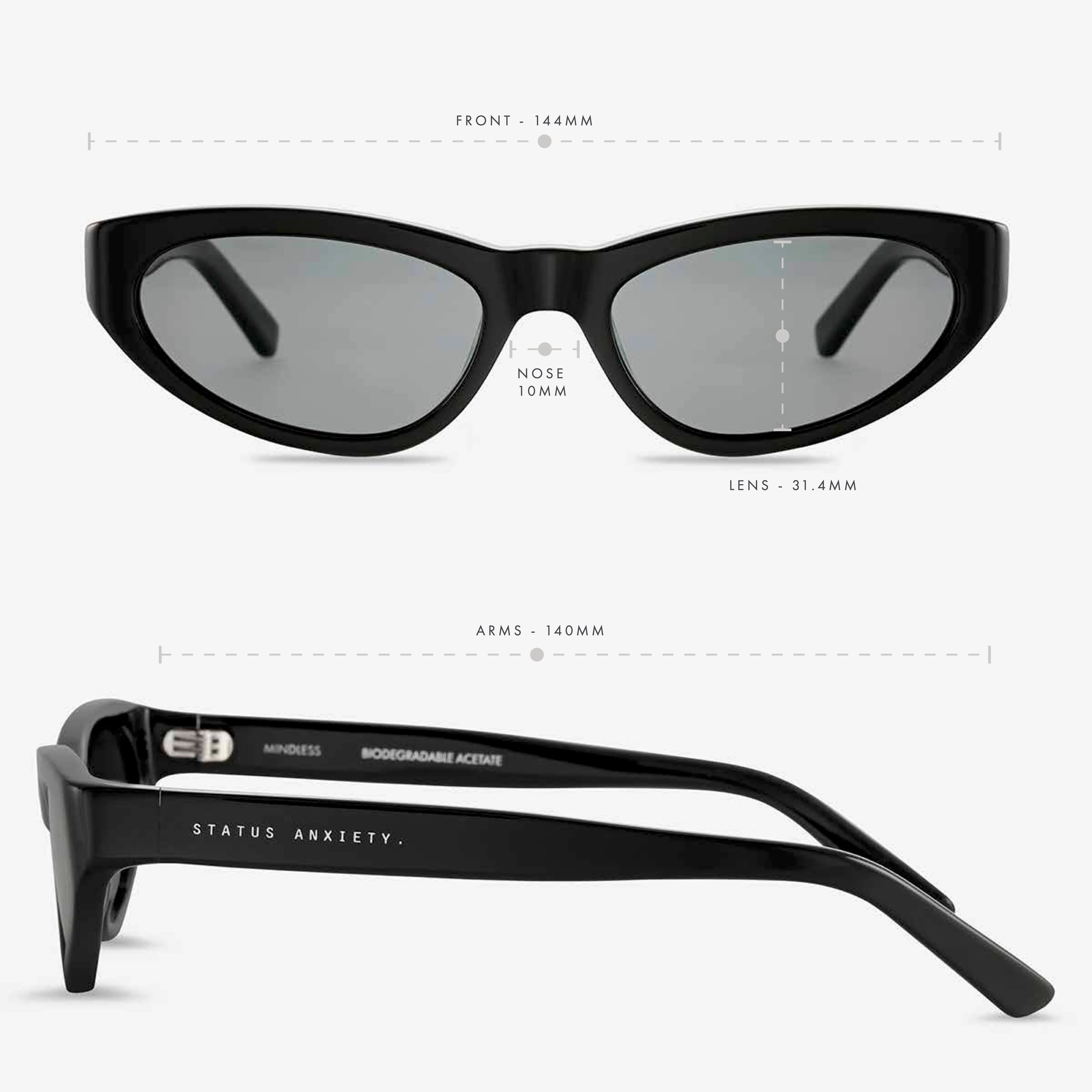 Mindless Sunglasses - Black - Image 6