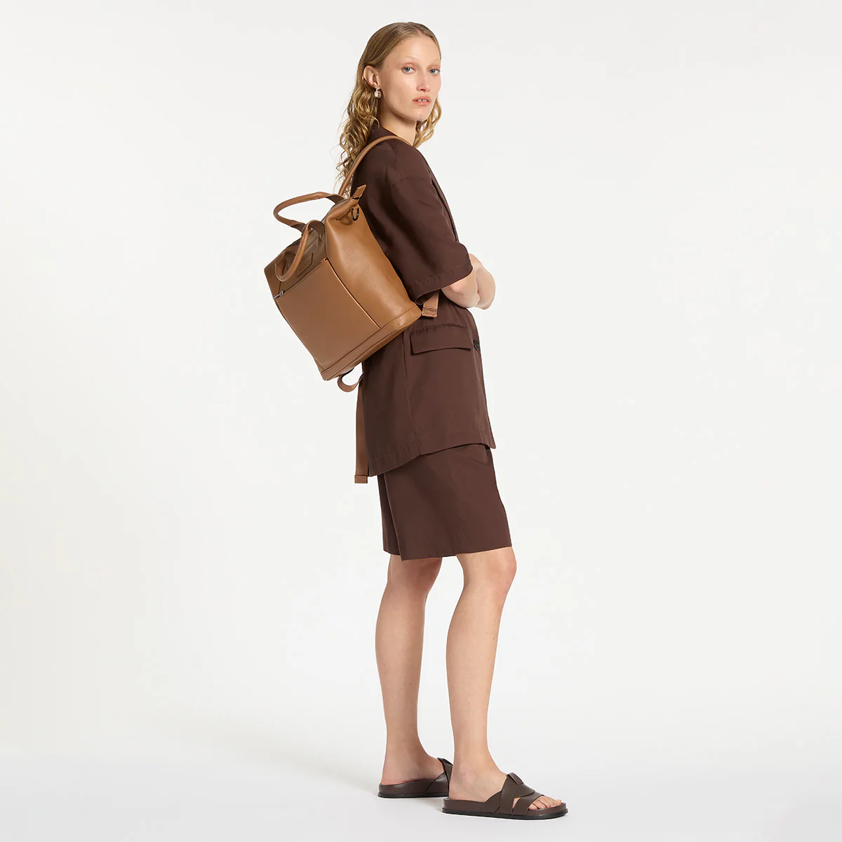 Mini Waves Bag - Camel - Image 12
