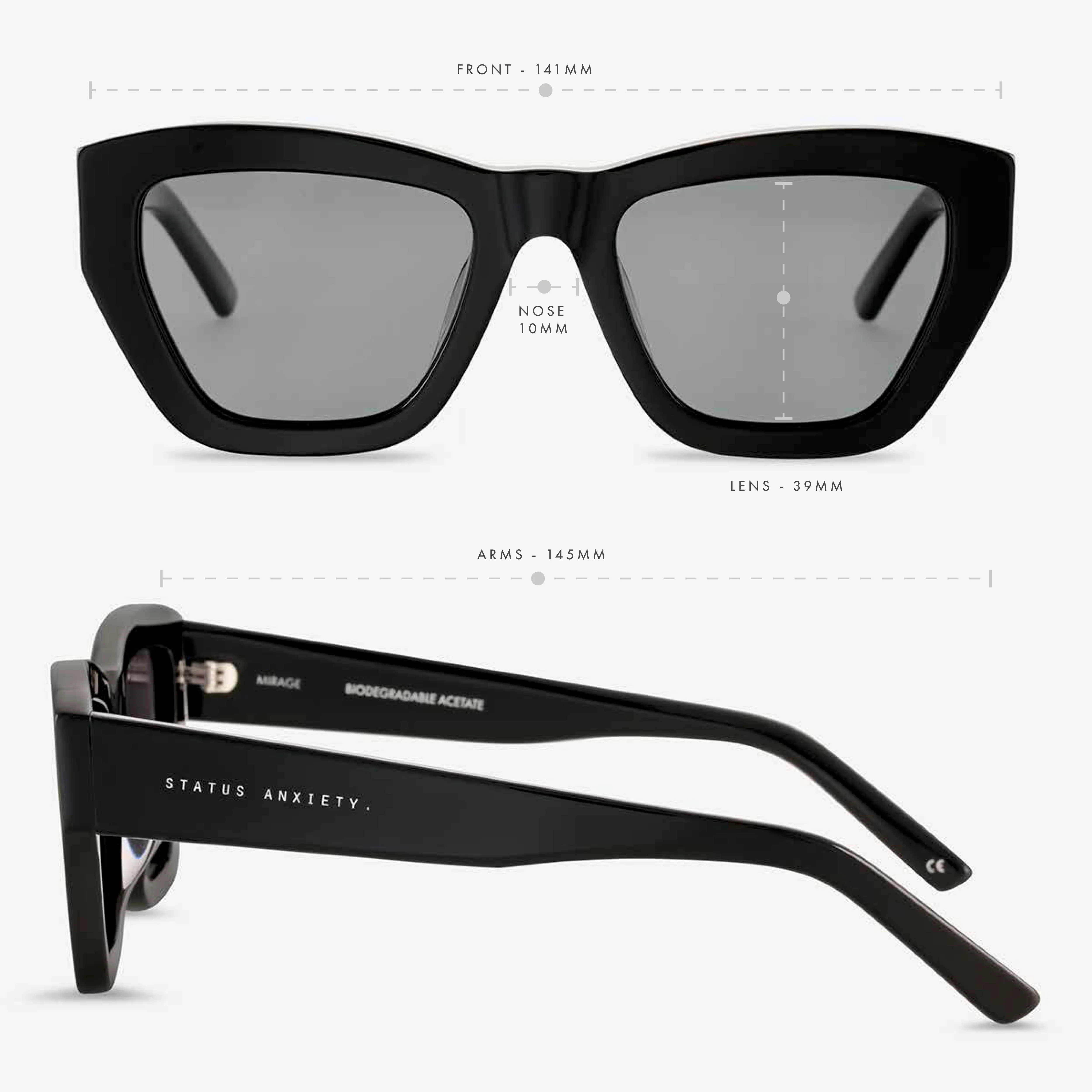 Mirage Sunglasses - Black - Image 6