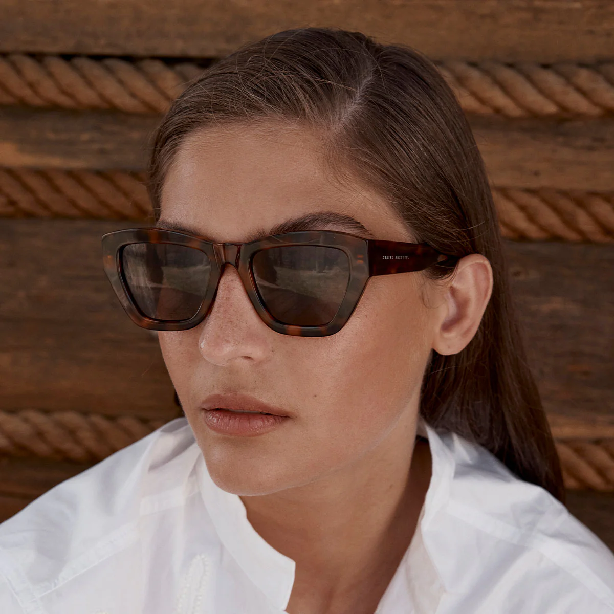 Mirage Sunglasses - Brown Tort - Image 9