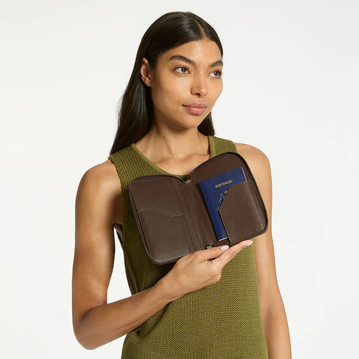 Nowhere To Be Found Passport Wallet - Cocoa - Image 5