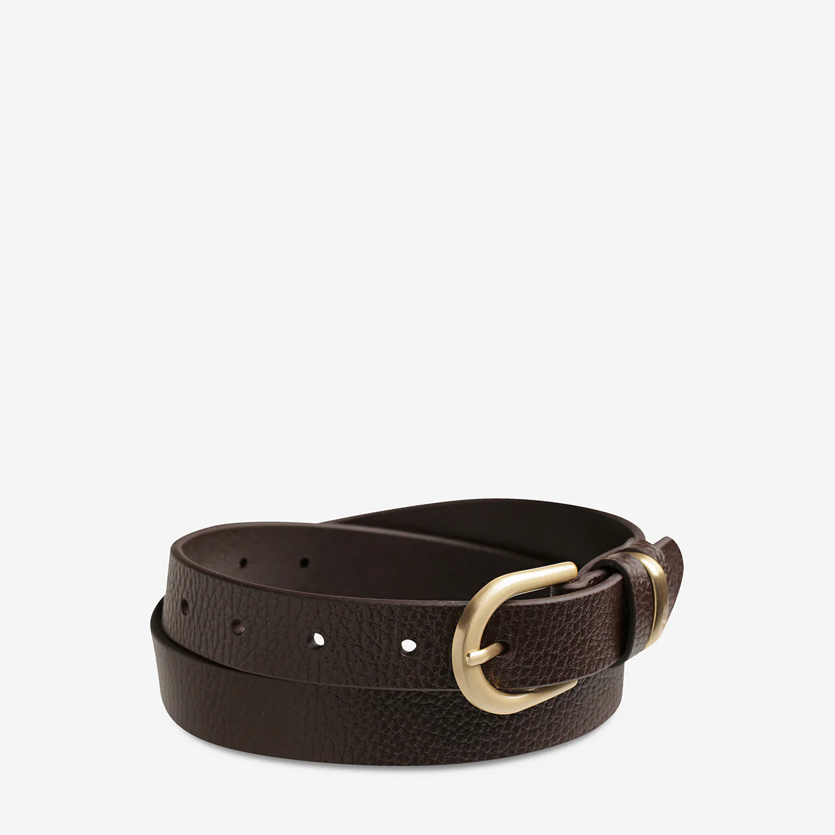 Over And Over Belt - Choc/Gold - Image 3