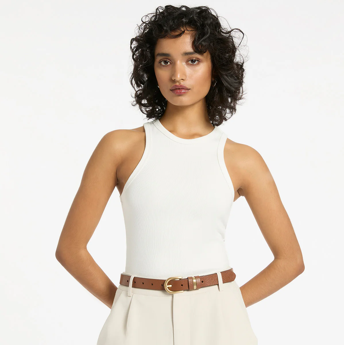 Over And Over Belt - Tan/Gold - Image 8