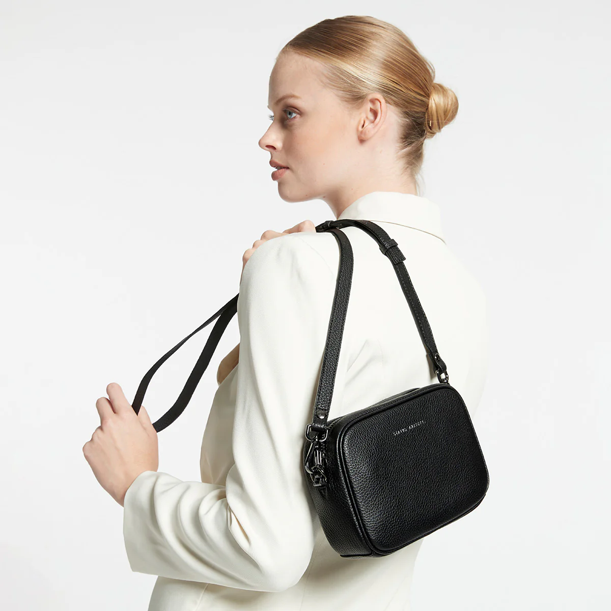 Plunder Bag With Dual Straps - Black - Image 2