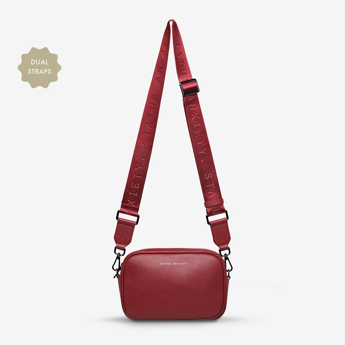 Plunder Bag With Dual Straps - Rouge