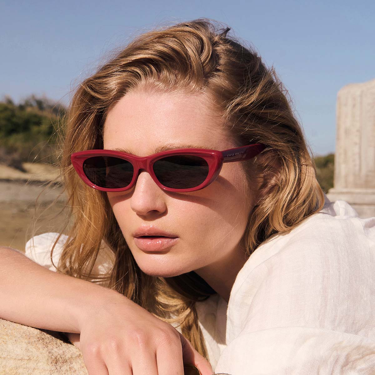 Sidelines Sunglasses - Cherry - Image 7