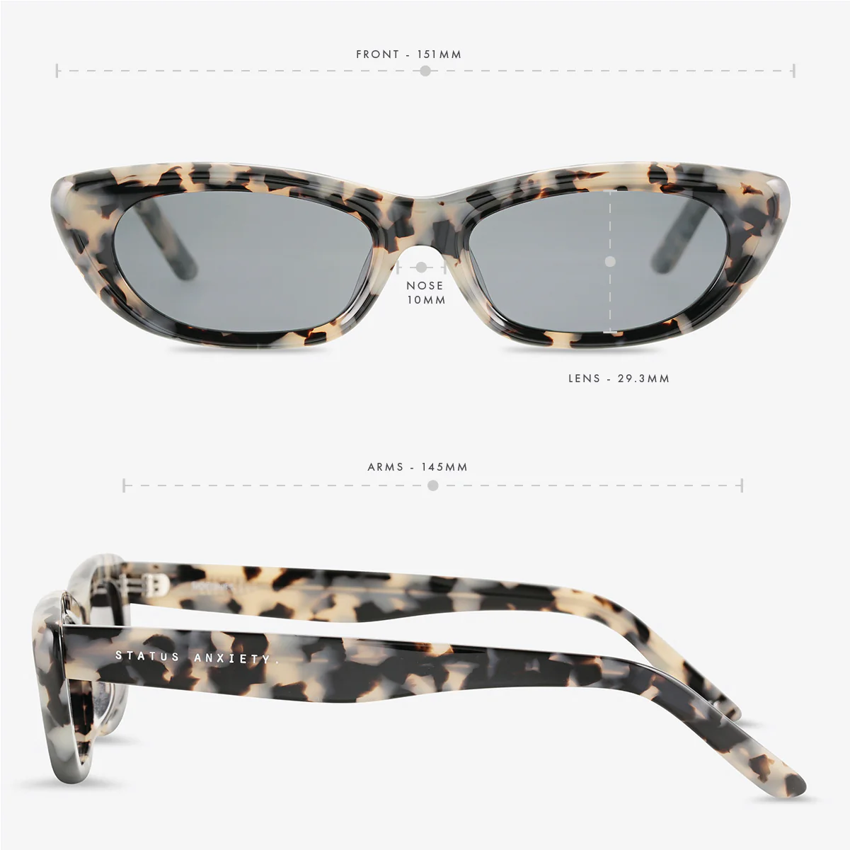 Sidelines Sunglasses - White Tort - Image 6