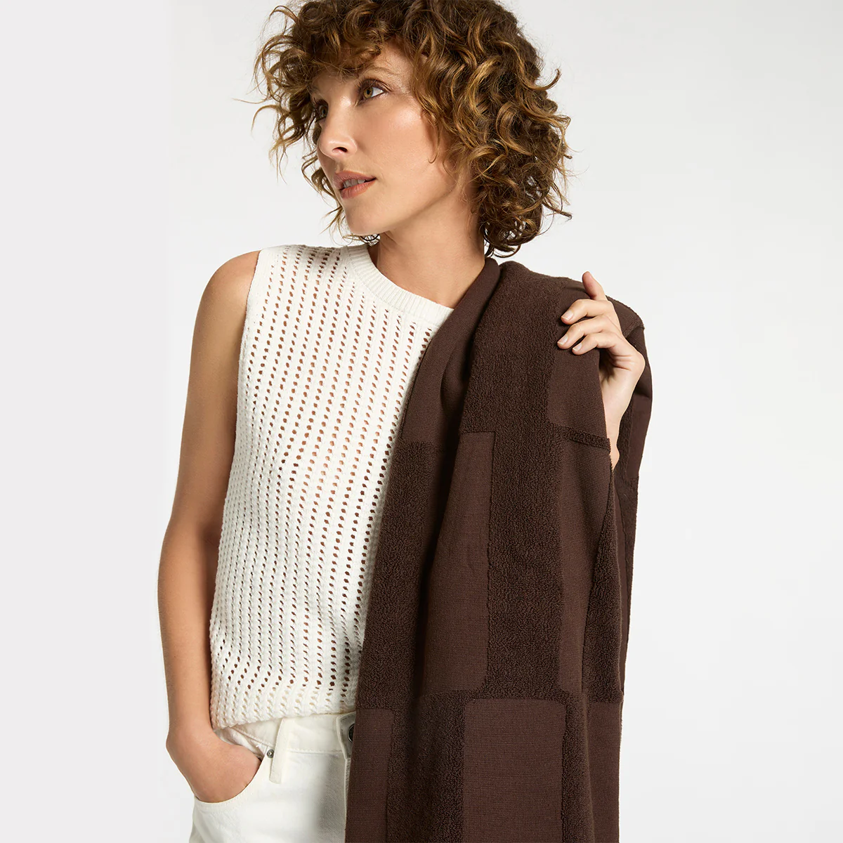 Stay A While Towel - Bark - Image 6