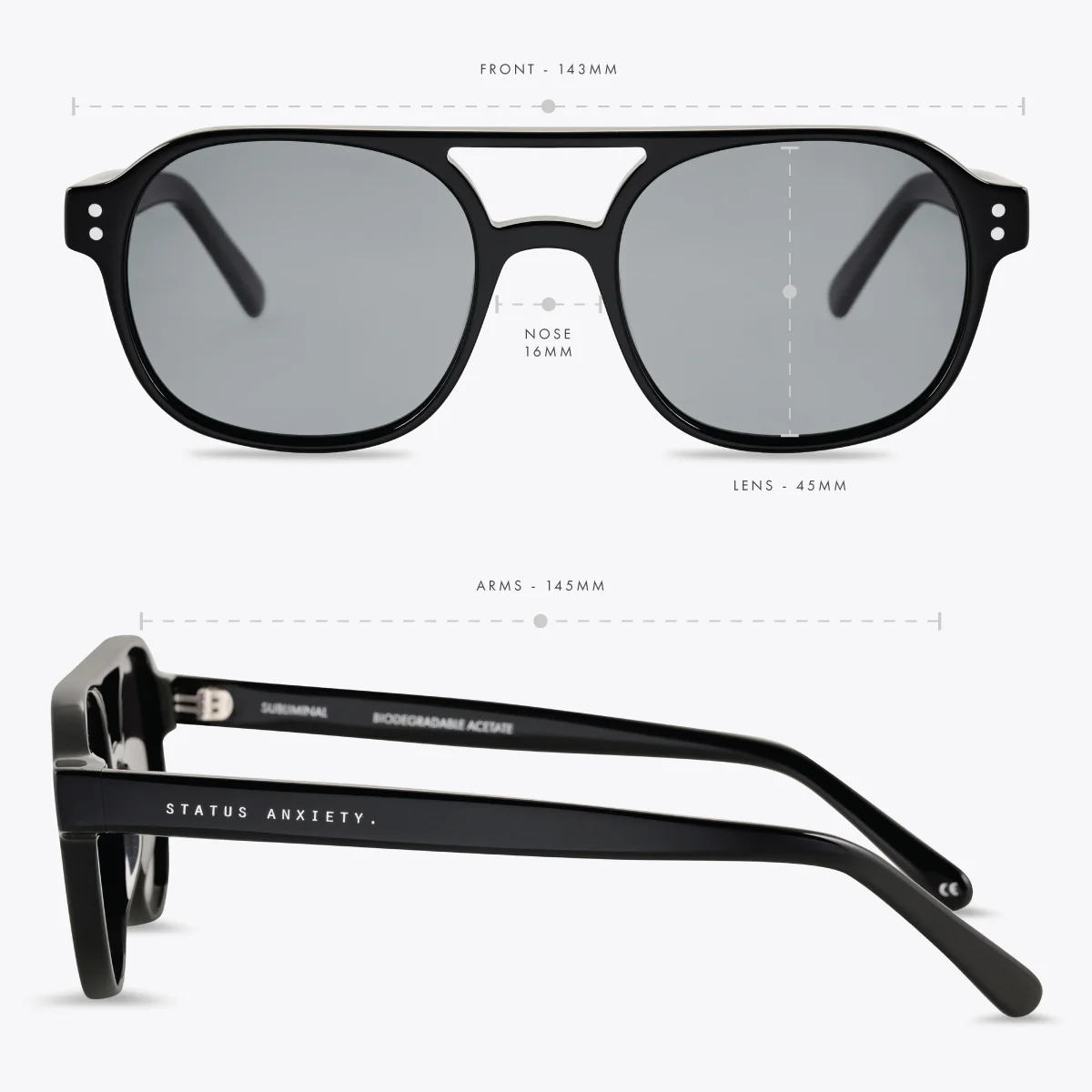 Subliminal Sunglasses - Black - Image 6