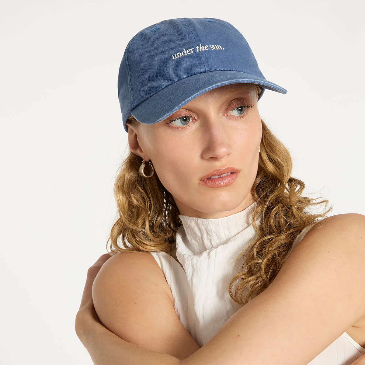 Under The Sun Cap - French Blue - Image 2