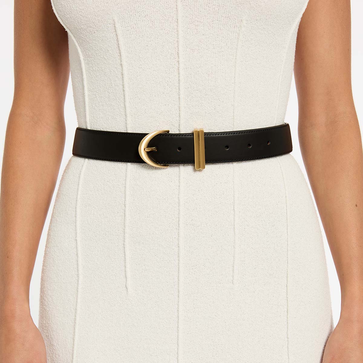 Under Your Spell Belt - Black Nappa/Gold - Image 2