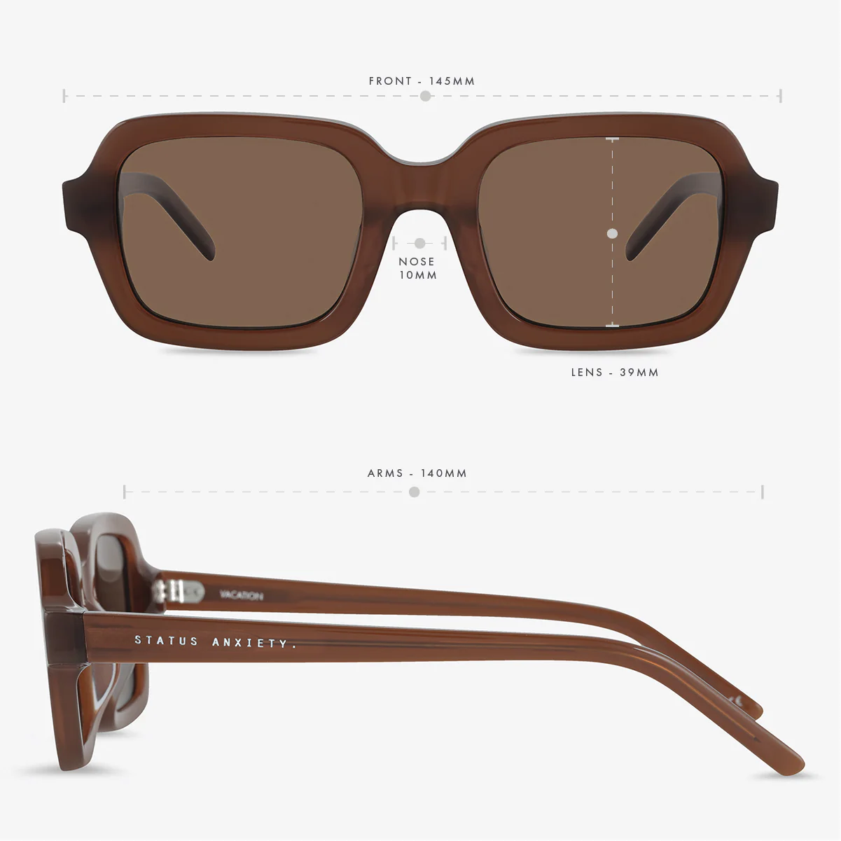 Vacation Sunglasses - Brown - Image 6
