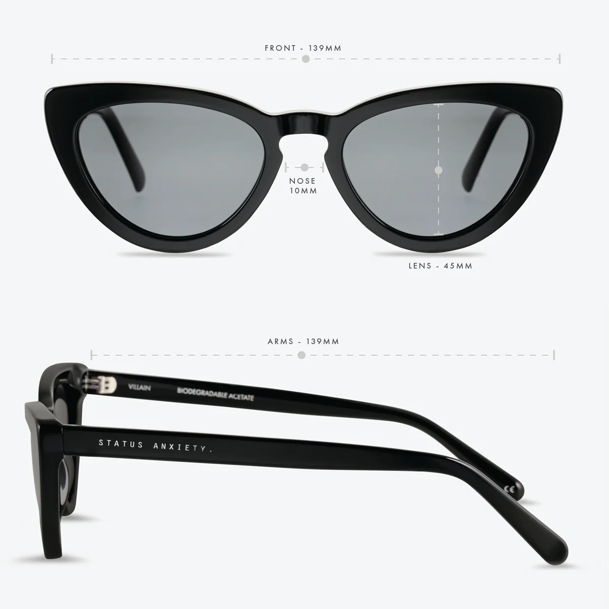 Villain Sunglasses - Black - Image 6