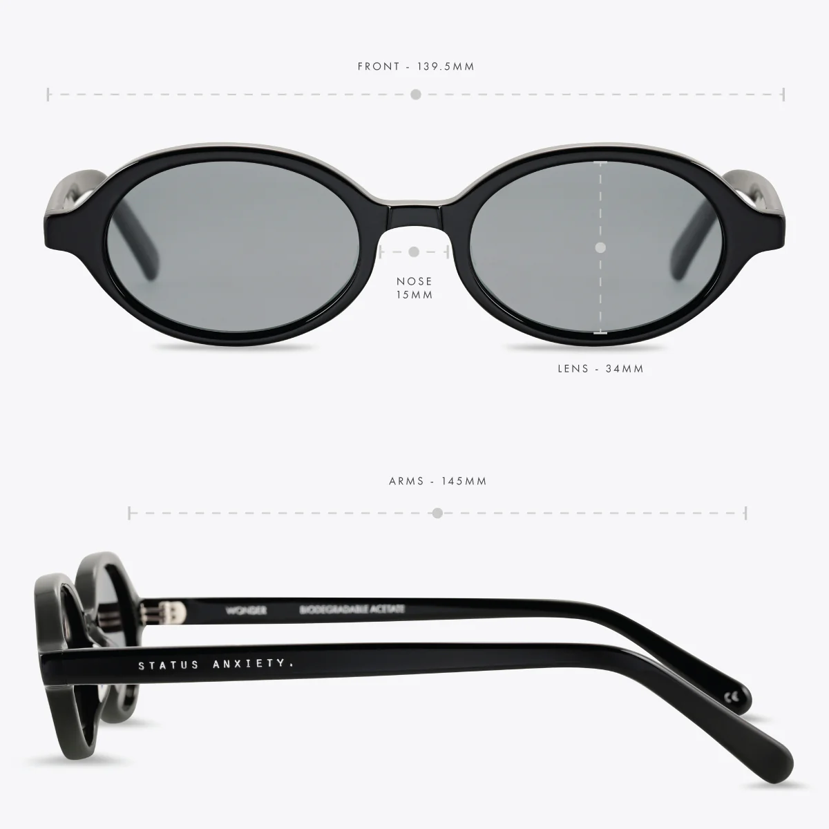 Wonder Sunglasses - Black - Image 6